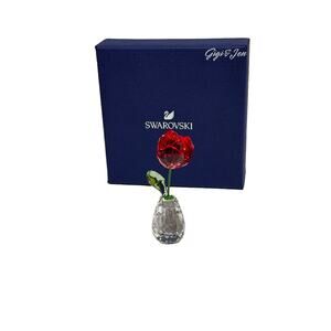 Swarovski Red Rose Flower Dream Figurine